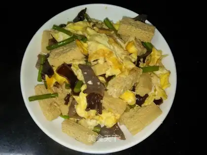 Frozen tofu fried eggs