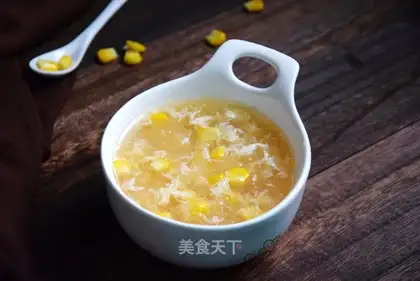 Eggs, silver-ear corn