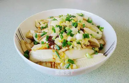 Soy sauce, garlic and eggplant