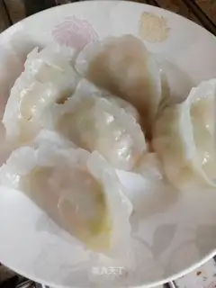 Homemade shrimp dumplings
