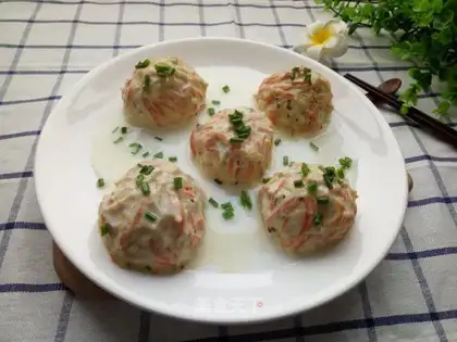 Steam chicken meatballs