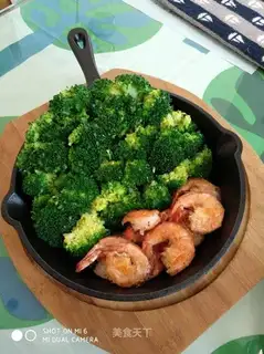 Orchid and shrimp