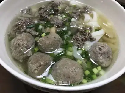 Beef veal crotch soup