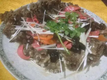 Three fresh lamb chops