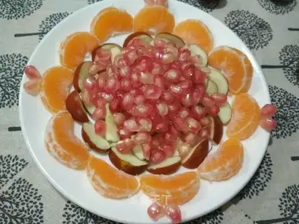 A pomegranate platter