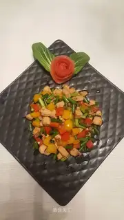 Black and yellow chicken