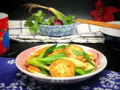 Garlic fried egg tofu