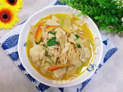 Potato stew, tofu
