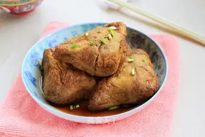 Oil triangle meat