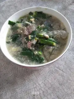 Cream egg pelt soup