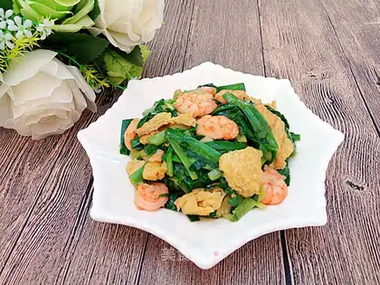 Shrimp fried eggs