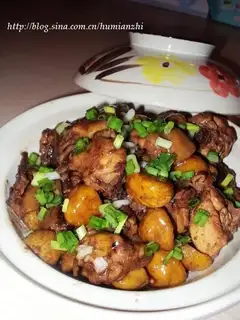 Braised chicken with chestnuts