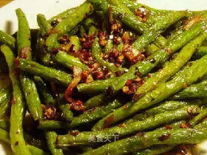 Dry stir-fried kidney beans