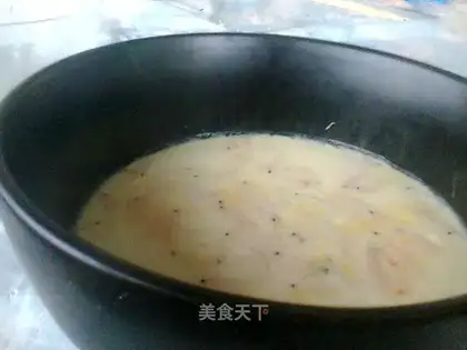 Milk shrimp skin egg custard