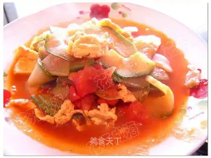 stir-fried zucchini with tomatoes
