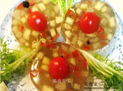 assorted fruit pudding