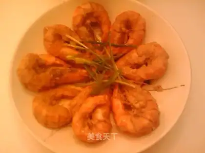 Baked prawns with cheese