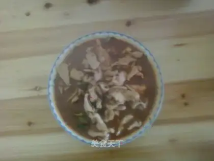 boiled pork slices