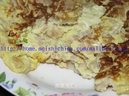Fried eggs with dried radish