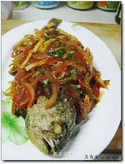 Crispy sweet and sour yellow croaker