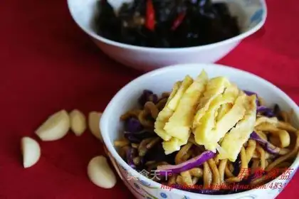 Fried noodles with shredded pork