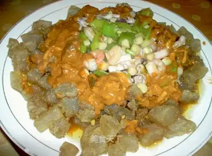 Pan-fried and braised rice