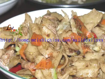 stir-fried gluten with five-spice