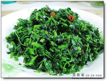stir-fried alfalfa with garlic