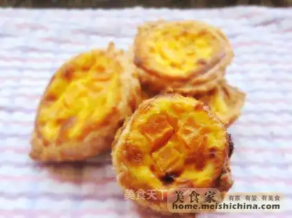 Papaya egg tarts