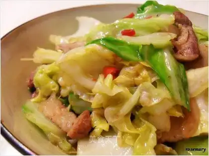 shredded cabbage