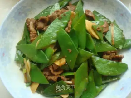 Beef and peas