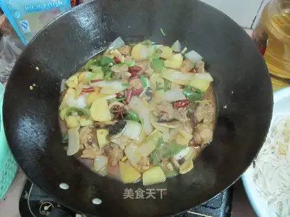 saute spicy chicken