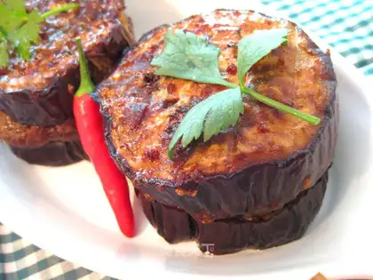 Roasted eggplant melons