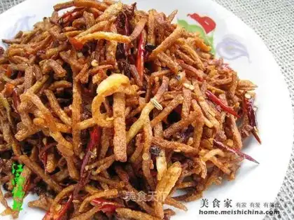 Spicy shredded potatoes