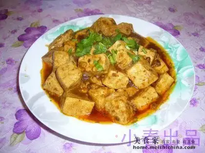 Sauce minced pork and tofu