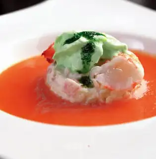 Tomato jelly soup