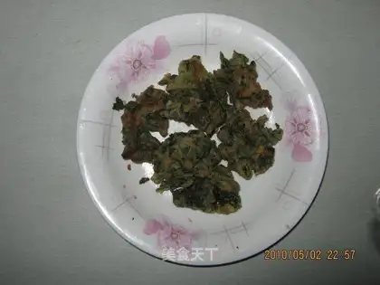 fried mint leaves