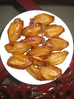 Roasted wings with honey sauce