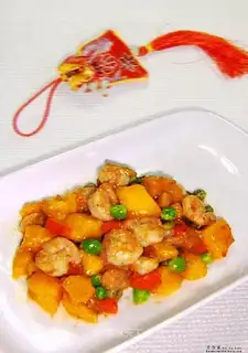 Mango fresh shrimp