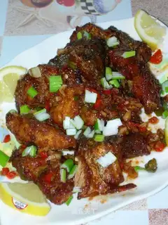fried Spanish mackerel in soy sauce