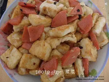 ham and tofu blocks