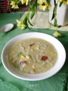 congee with pork and century