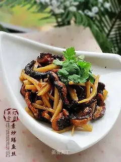 stir-fried shredded rice eel with vegetarian vegetables
