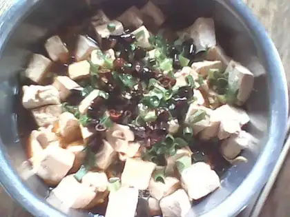 Soy sauce and tofu