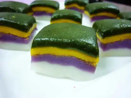 Colorful cold cake