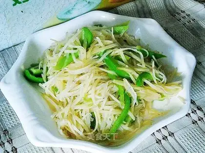green pepper with potato