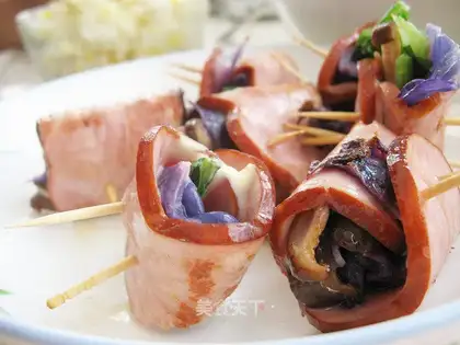 ham and vegetable roll