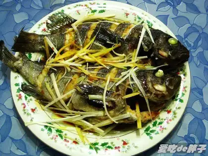 Steamed blackhead fish
