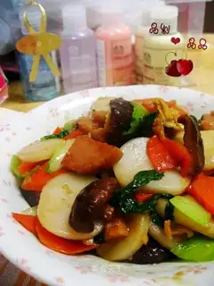 Five-color fried rice cake