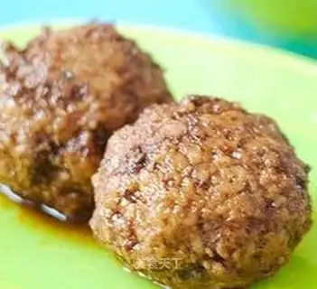 meatballs with egg heart